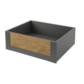 Legrabox C Height (177mm) Internal Drawer With Full Height Oak Front Orion Grey