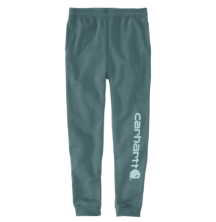 CARHARTT 105899 RELAXED FIT MIDWEIGHT TAPERED GRAPHIC SWEATPANT SEA PINE HEATHER EXTRA LARGE