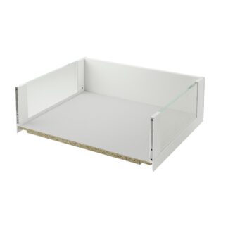 Legrabox Free C Height (177mm) Drawer With Glass Silk White