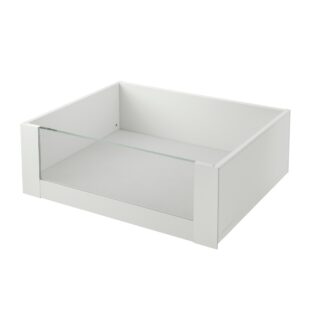 Legrabox C Height (177mm) Internal Drawer With Full Glass Front Silk White