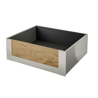 Legrabox C Height (177mm) Internal Drawer With Oak Front Stainless Steel