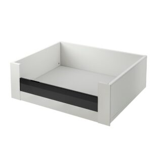 Legrabox C Height (177mm) Internal Drawer With Half Height Privacy Glass Silk White