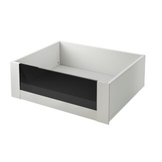 Legrabox C Height (177mm) Internal Drawer With Full Height Privacy Glass Silk White