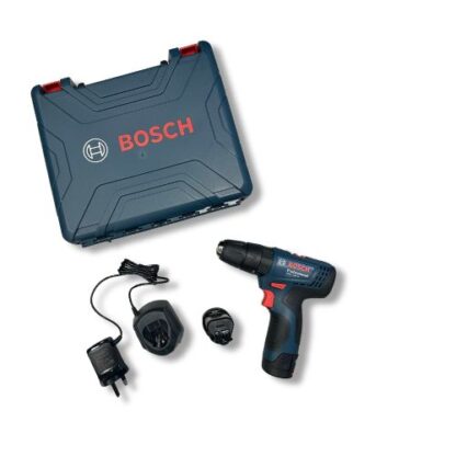 BOSCH GSB 120-LI 10.8V / 12V CORDLESS PROFESSIONAL COMBI DRILL WITH 2 X 2.0AH BATTERIES, CHARGER &amp; CARRY CASE
